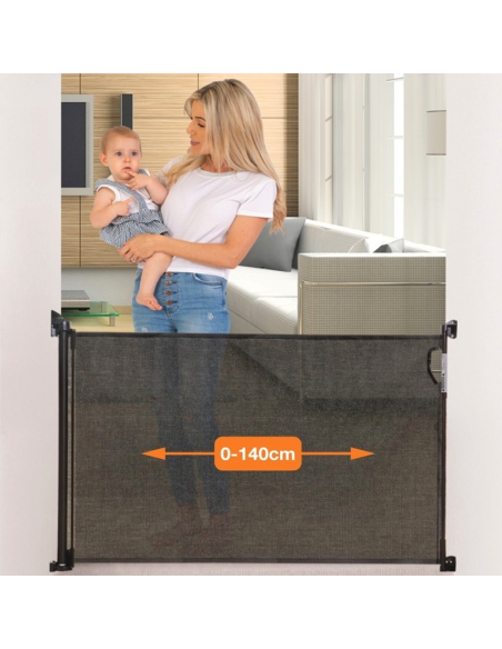 Barrera de seguridad infantil enrollable | Protección sin obstáculos