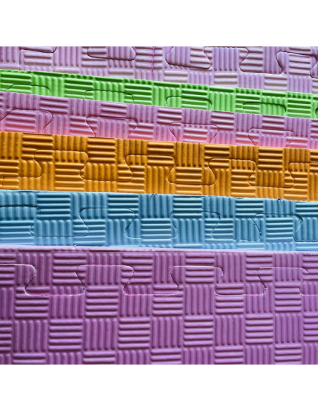 6 Losas Puzzle 100x100x1 cm - Suelo Infantil Seguro y Versátil