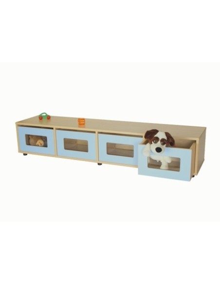 Cajonera infantil 4 cajones metacrilato Mobeduc