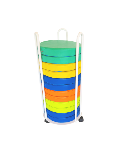 Carro con 12 Cojines Infantiles Multicolor – Práctico y Cómodo