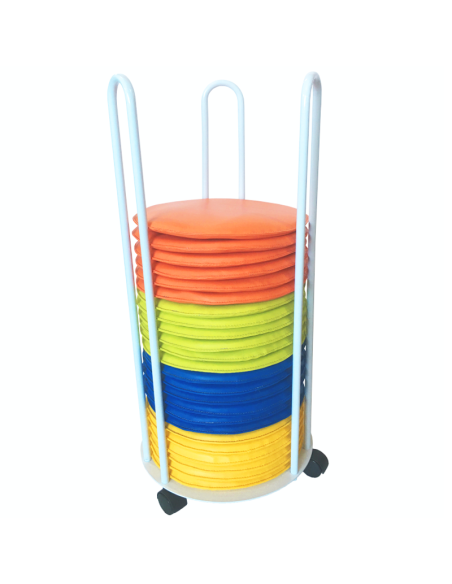 Carro con 24 Cojines Infantiles Multicolor – Práctico y Cómodo