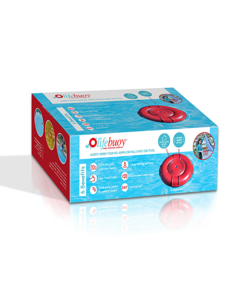 Alarma Piscina Lifebuoy | Detección Caídas |  Sin Instalación