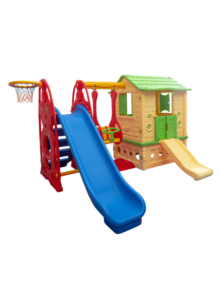 Conjunto Completo de Juegos con Casita - Diversión Para Todos en Uno