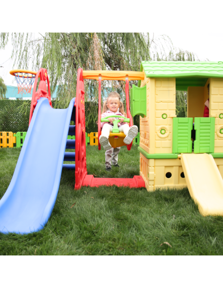 Conjunto Completo de Juegos con Casita - Diversión Para Todos en Uno