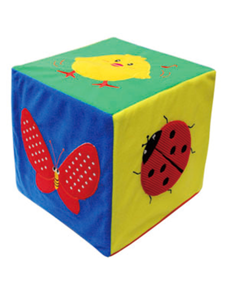 Cubo Sensorial para Bebé – Desarrollo Sensorial con Texturas