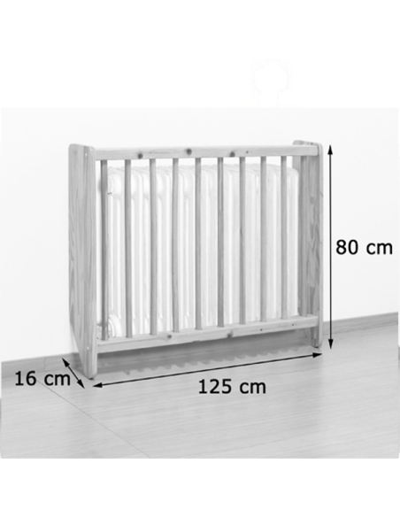 Cubreradiador de madera 125 cm
