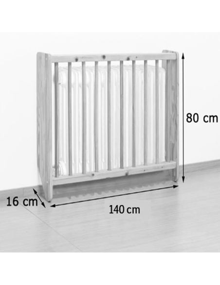 Cubreradiador de madera 140 cm