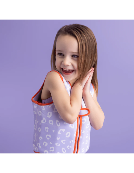Chaleco Aprendizaje Lilac Panther Print 3-6 Años - Seguridad Infantil