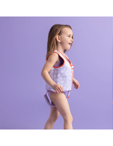 Chaleco Aprendizaje Lilac Panther Print 3-6 Años - Seguridad Infantil