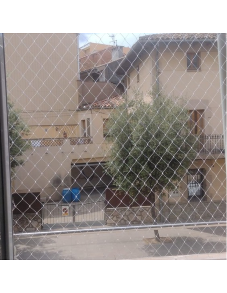 Malla de Seguridad Transparente para Ventanas- Fácil Instalación