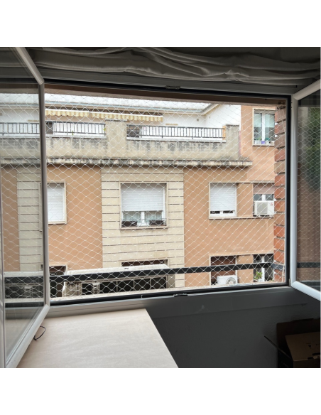 Malla de Seguridad Transparente para Ventanas- Fácil Instalación