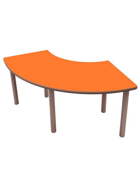 Mesa escolar 1/4 de aro Mobeduc