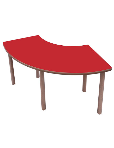 Mesa escolar 1/4 de aro Mobeduc