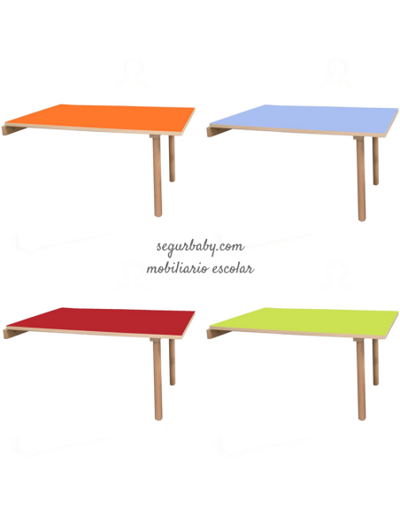 Mesa escolar abatible 120x65 Mobeduc