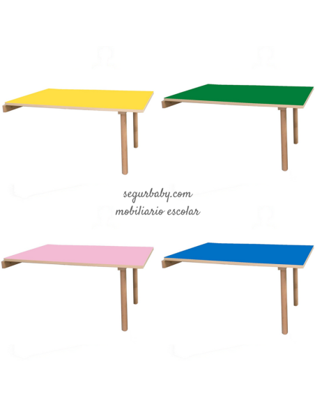 Mesa escolar abatible 120x65 Mobeduc