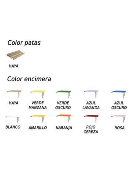 Mesa escolar abatible 120x65 Mobeduc