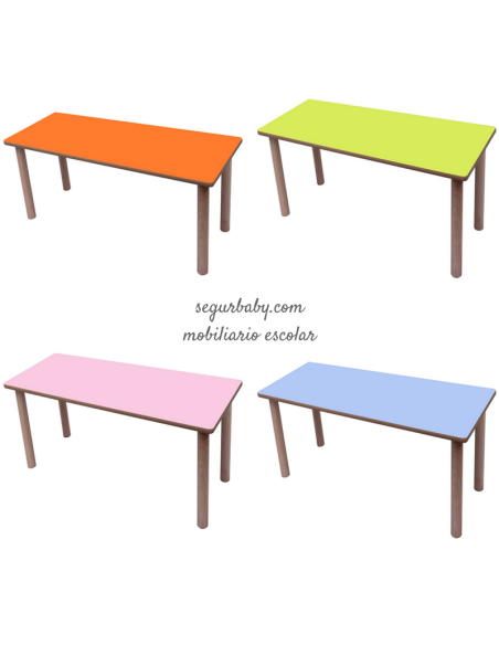 Mesa escolar ala 120x45 cm Mobeduc