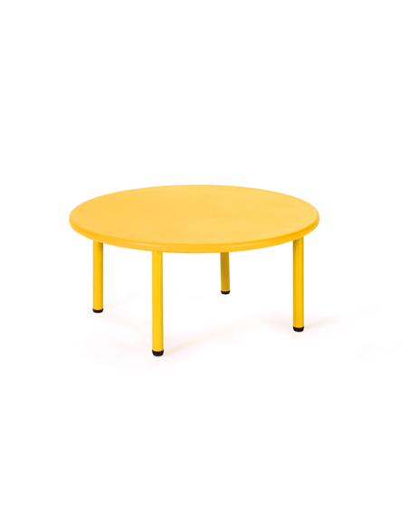 Mesa Escolar Infantil Circular 115 cm | Altura Regulable
