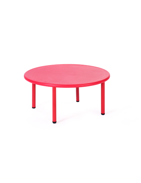 Mesa Escolar Infantil Circular 115 cm | Altura Regulable