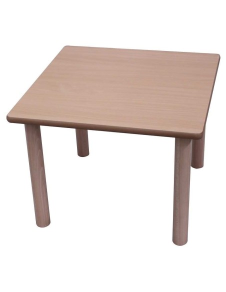 Mesa escolar cuadrada madera 80x80 cm Mobeduc