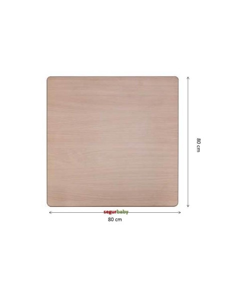Mesa escolar cuadrada madera 80x80 cm Mobeduc