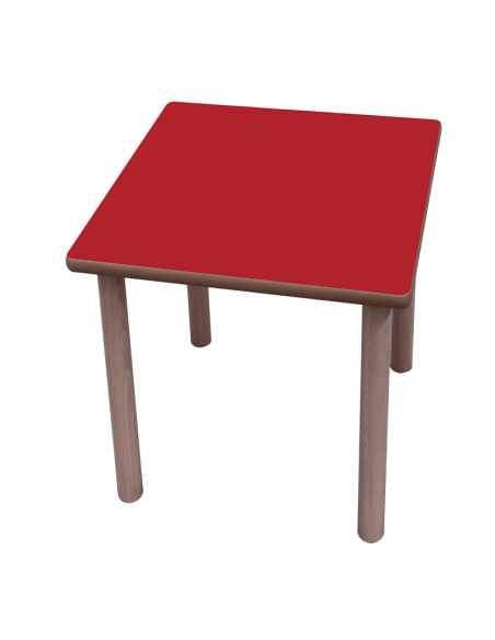 Mesa escolar cuadrada madera 80x80 cm Mobeduc