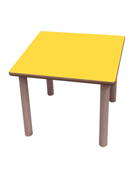 Mesa escolar cuadrada madera 80x80 cm Mobeduc