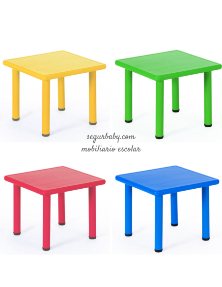 Mesa Escolar Cuadrada 60x60 cm | Altura Regulable