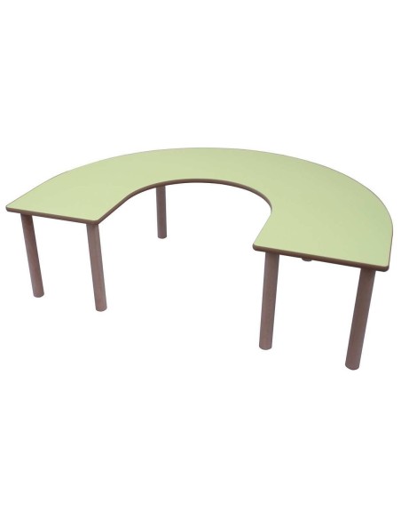 Mesa escolar en U madera 150x100 cm Mobeduc