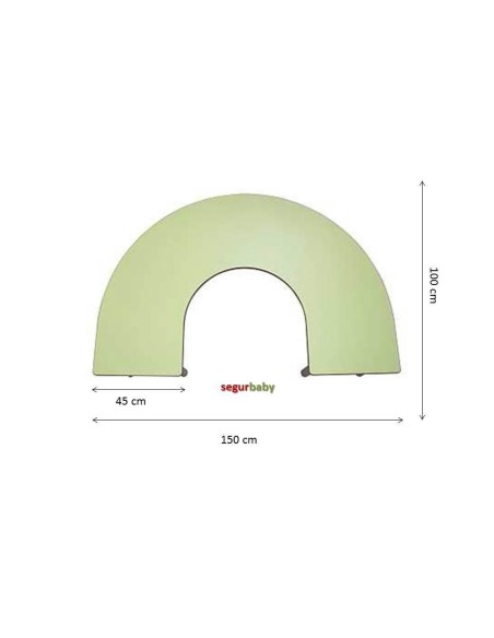 Mesa escolar en U madera 150x100 cm Mobeduc