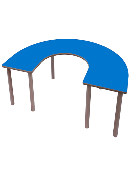 Mesa escolar en U madera 150x100 cm Mobeduc