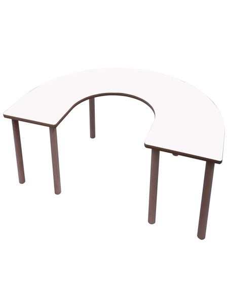Mesa escolar en U madera 150x100 cm Mobeduc