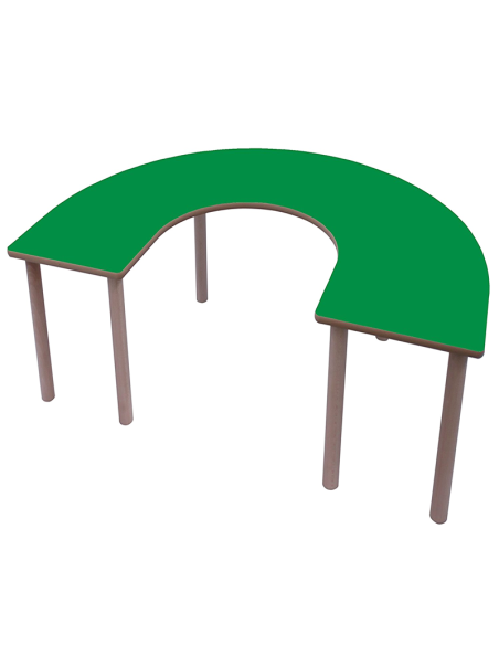 Mesa escolar en U madera 150x100 cm Mobeduc