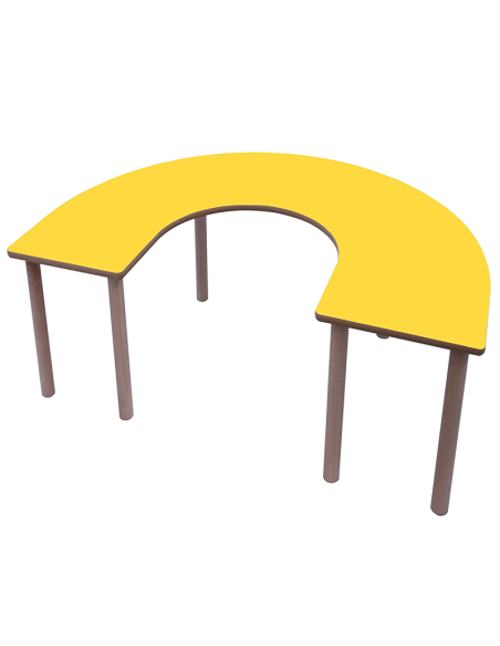 Mesa escolar Mobeduc semicircular "U" 150x120