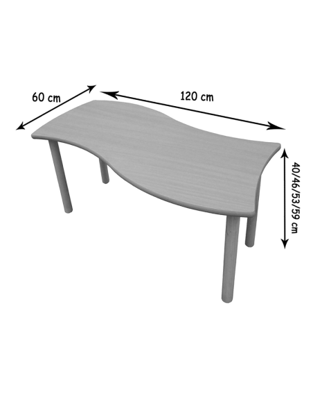 Mesa escolar ONDA Mobeduc (de 1 a 6 años)