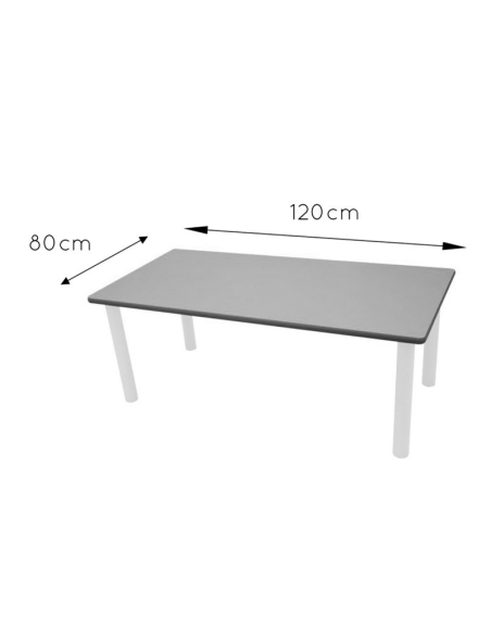 Mesa escolar rectangular (de 6 años hasta adulto)