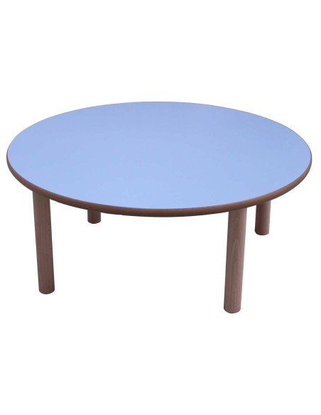 Mesa escolar redonda madera 100 cm Mobeduc