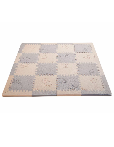 Alfombra Bebé Mini Bicolor – Suave, Segura y Portátil