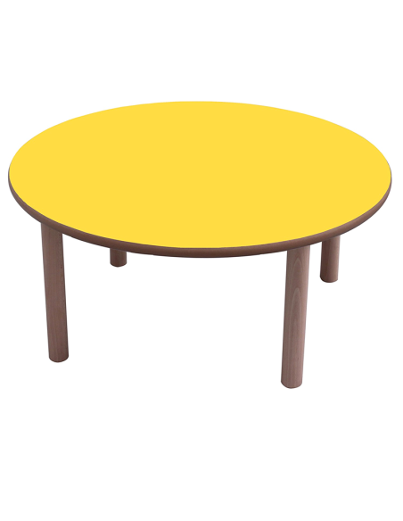Mesa escolar redonda madera 100 cm Mobeduc