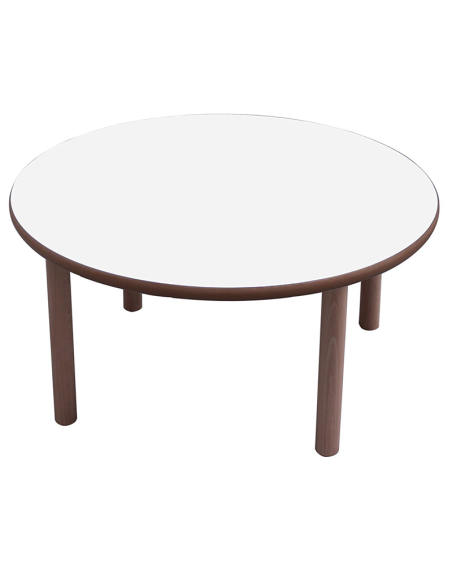 Mesa escolar redonda madera 100 cm Mobeduc