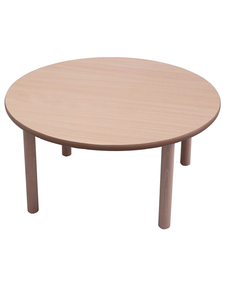 Mesa escolar redonda madera 100 cm Mobeduc