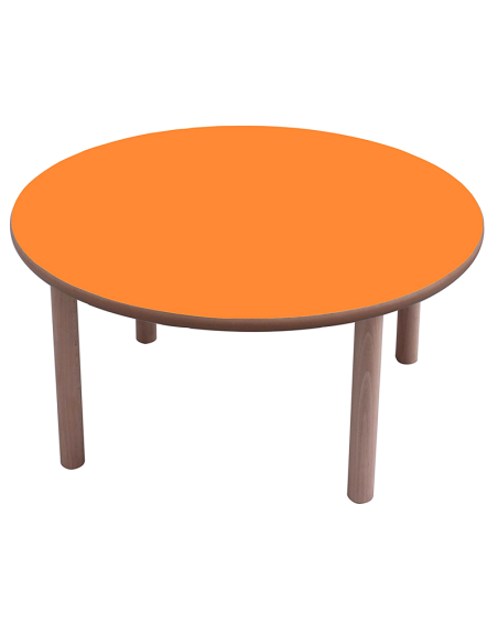Mesa escolar redonda madera 100 cm Mobeduc