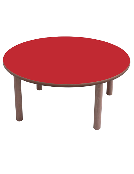 Mesa escolar redonda madera 100 cm Mobeduc