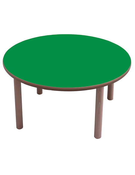 Mesa escolar redonda madera 100 cm Mobeduc