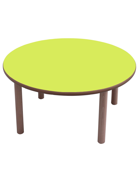 Mesa escolar redonda madera 120 cm Mobeduc