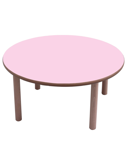 Mesa escolar redonda madera 120 cm Mobeduc