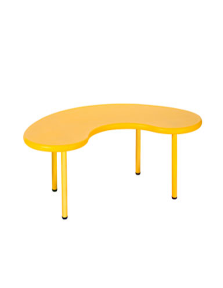 Mesa Escolar Semicirlar Polipropileno | Altura Regulable