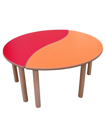 Mesa escolar semiredonda Mobeduc (de 1 a 6 años)