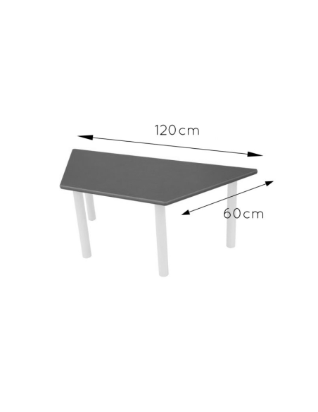 Mesa escolar trapecio (de 6 años hasta adulto)