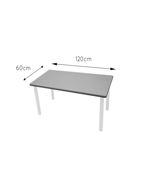 Mesa metal rectangular INFANTIL (de 2 a 6 años)